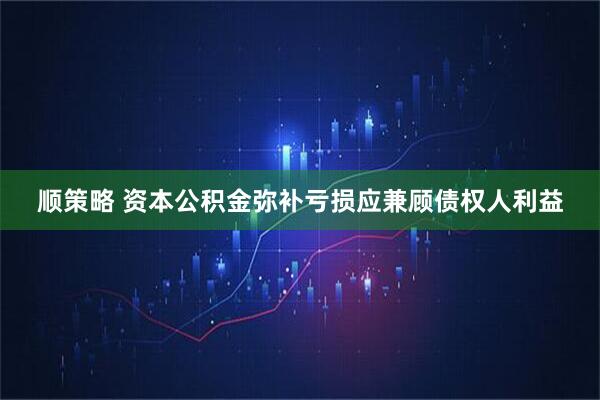 顺策略 资本公积金弥补亏损应兼顾债权人利益